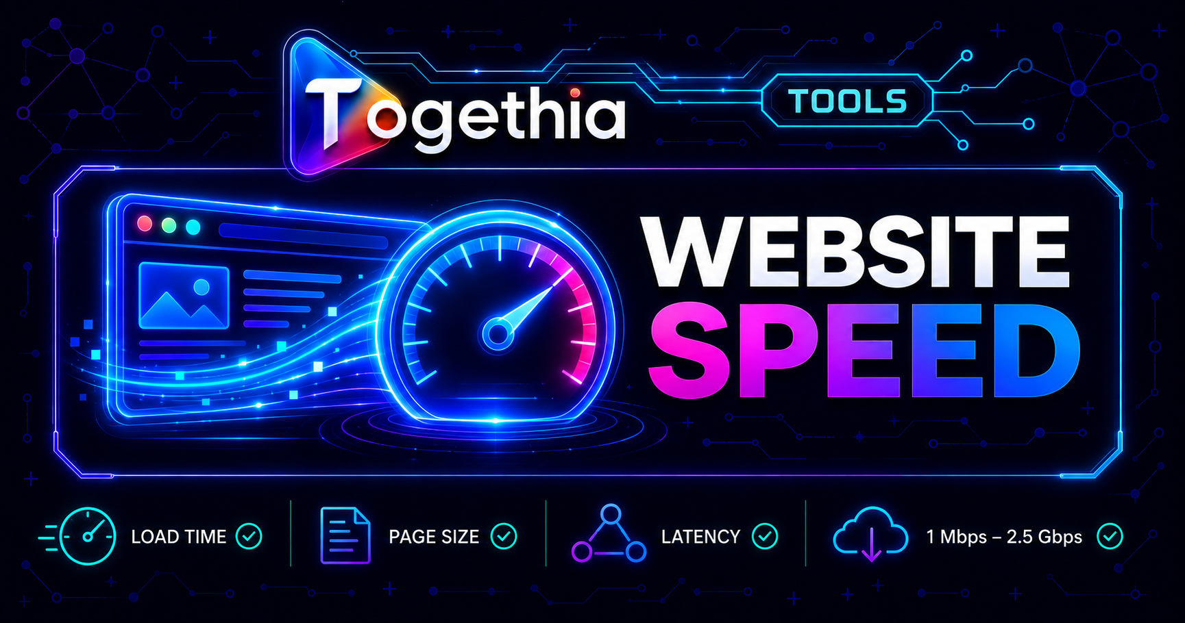 Togethia Tools Website Speed